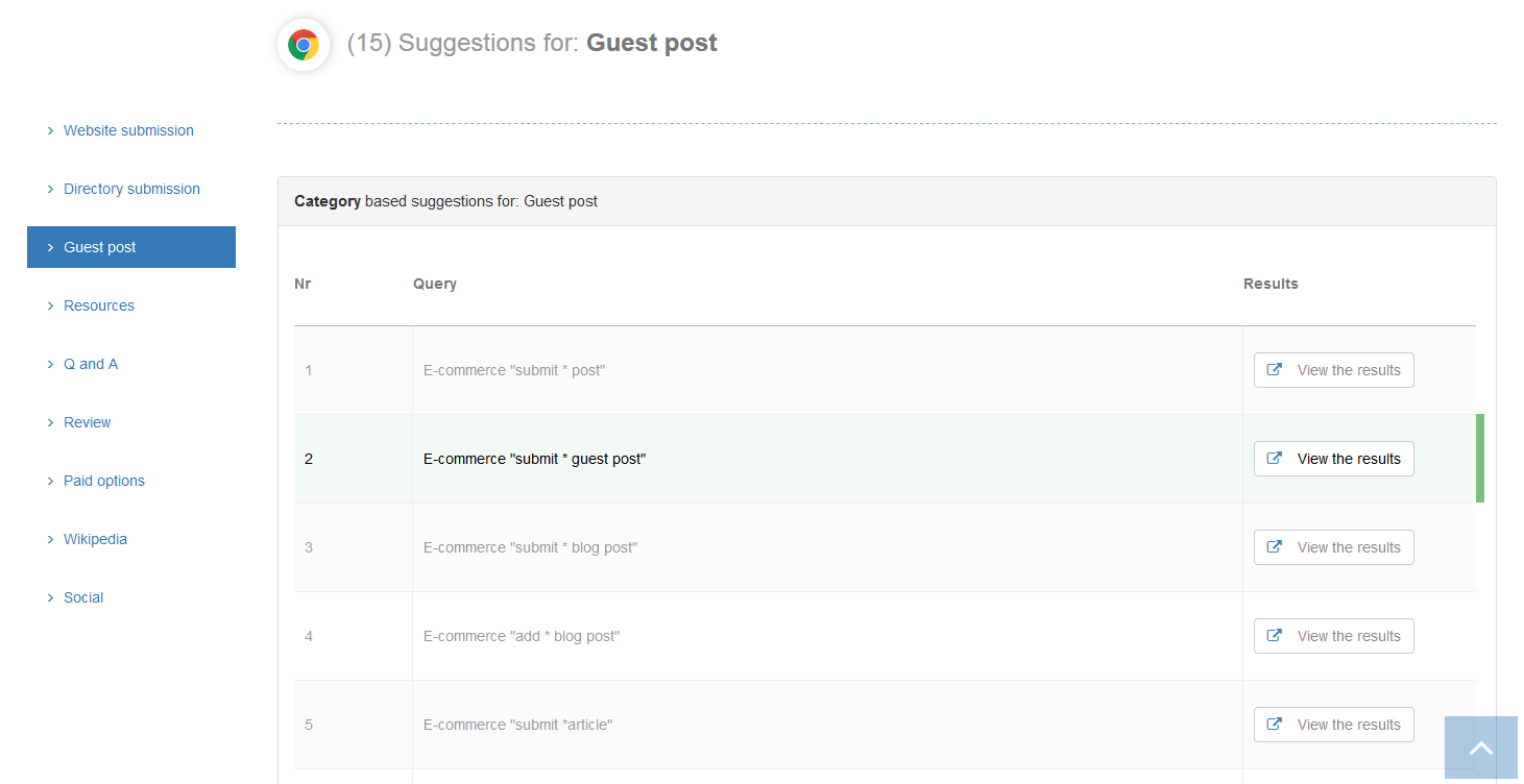 Link Building Tool